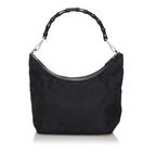 Gucci Bamboo GG Canvas Shoulder Bag (SHG-30713)