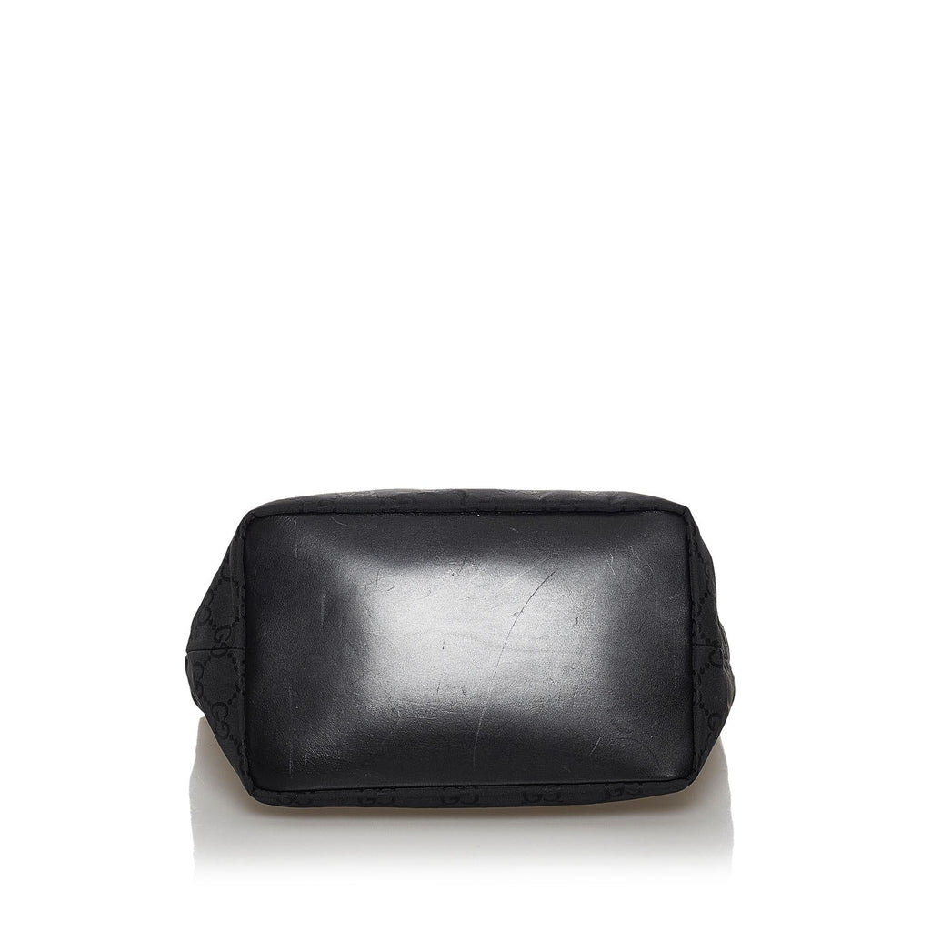 Gucci Bamboo GG Canvas Shoulder Bag (SHG-30713)