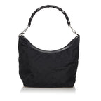 Gucci Bamboo GG Canvas Shoulder Bag (SHG-30713)