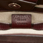 Gucci Bamboo GG Canvas Tassel Tote Bag (SHG-34793)