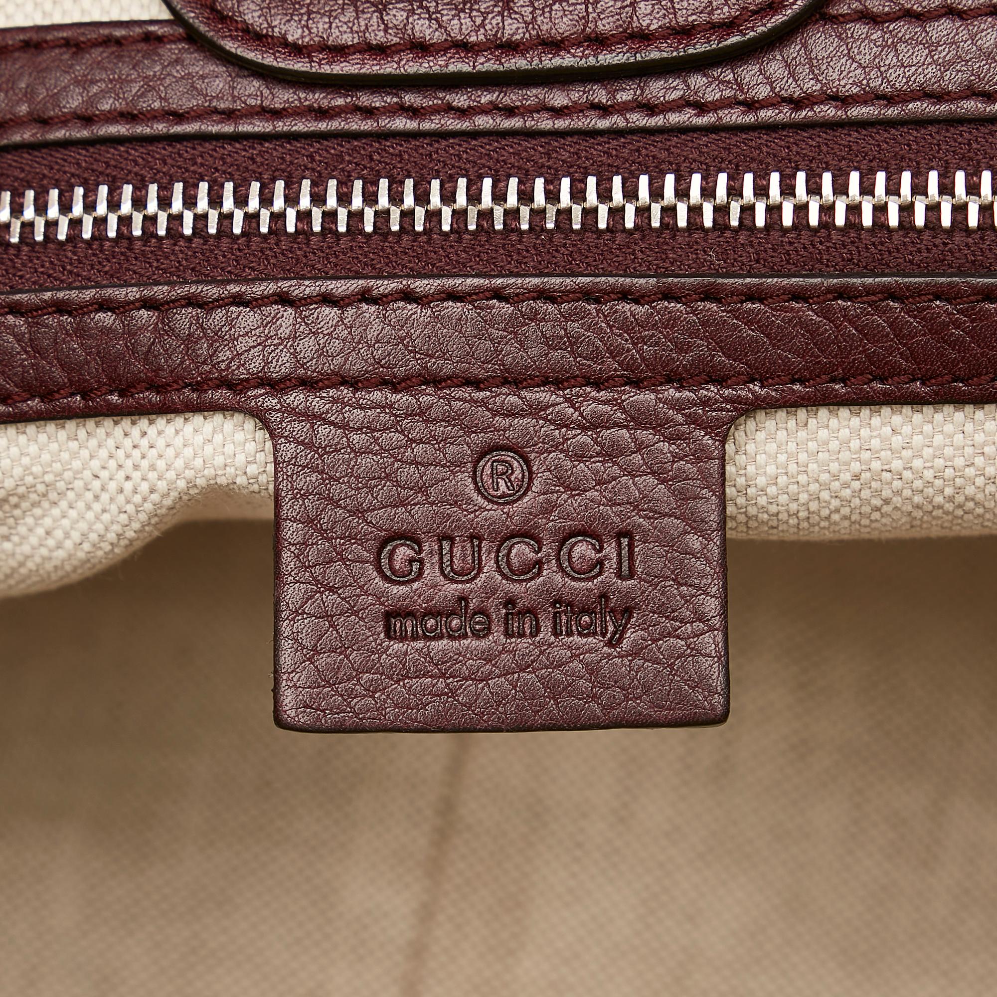 Gucci Bamboo GG Canvas Tassel Tote Bag (SHG-34793)