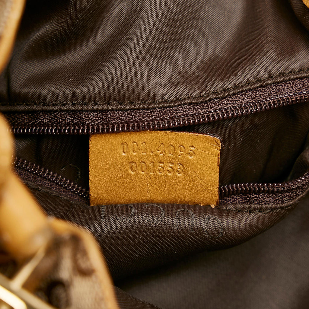 Gucci Bamboo GG Canvas Web Satchel (SHG-BEtU6T)