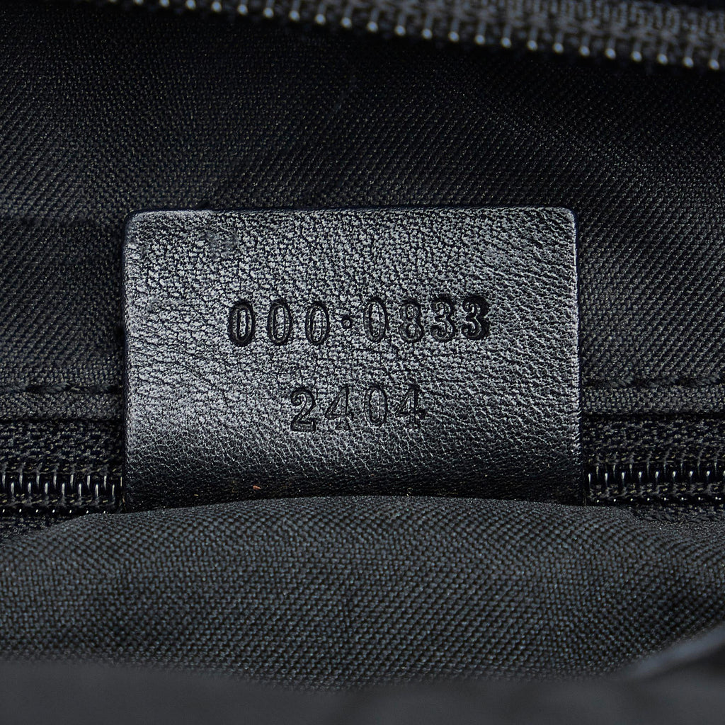 Gucci Bamboo GG Nylon Shoulder Bag (SHG-reGuen)
