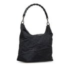 Gucci Bamboo GG Nylon Shoulder Bag (SHG-reGuen)