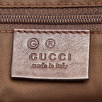 Gucci Bamboo Horsebit Canvas Handbag (SHG-31684)