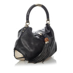Gucci Bamboo Indy Leather Hobo Bag (SHG-29680)