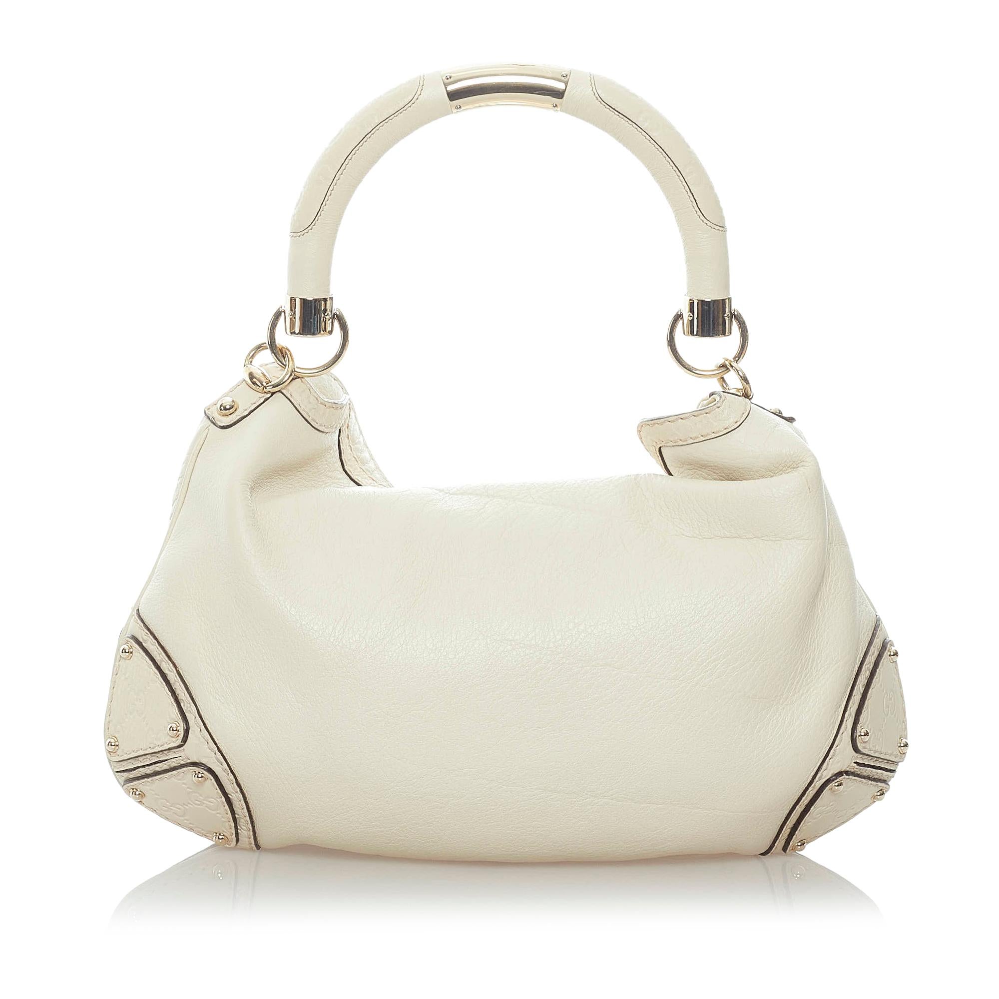 Gucci Bamboo Indy Leather Satchel (SHG-31888)