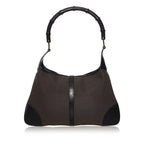 Gucci Bamboo Jackie Canvas Shoulder Bag (SHG-32753)