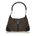 Gucci Bamboo Jackie Canvas Shoulder Bag (SHG-34844)