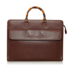 Gucci Bamboo Leather Briefcase (SHG-32849)