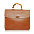 Gucci Bamboo Leather Business Bag (SHG-35046)