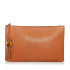 Gucci Bamboo Leather Clutch Bag (SHG-31194)