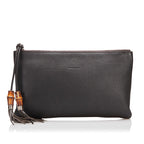 Gucci Bamboo Leather Clutch (SHG-q8nBjv)