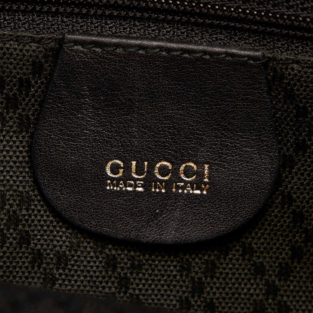 Gucci Bamboo Leather Drawstring Backpack (SHG-21546)