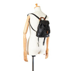 Gucci Bamboo Leather Drawstring Backpack (SHG-21546)