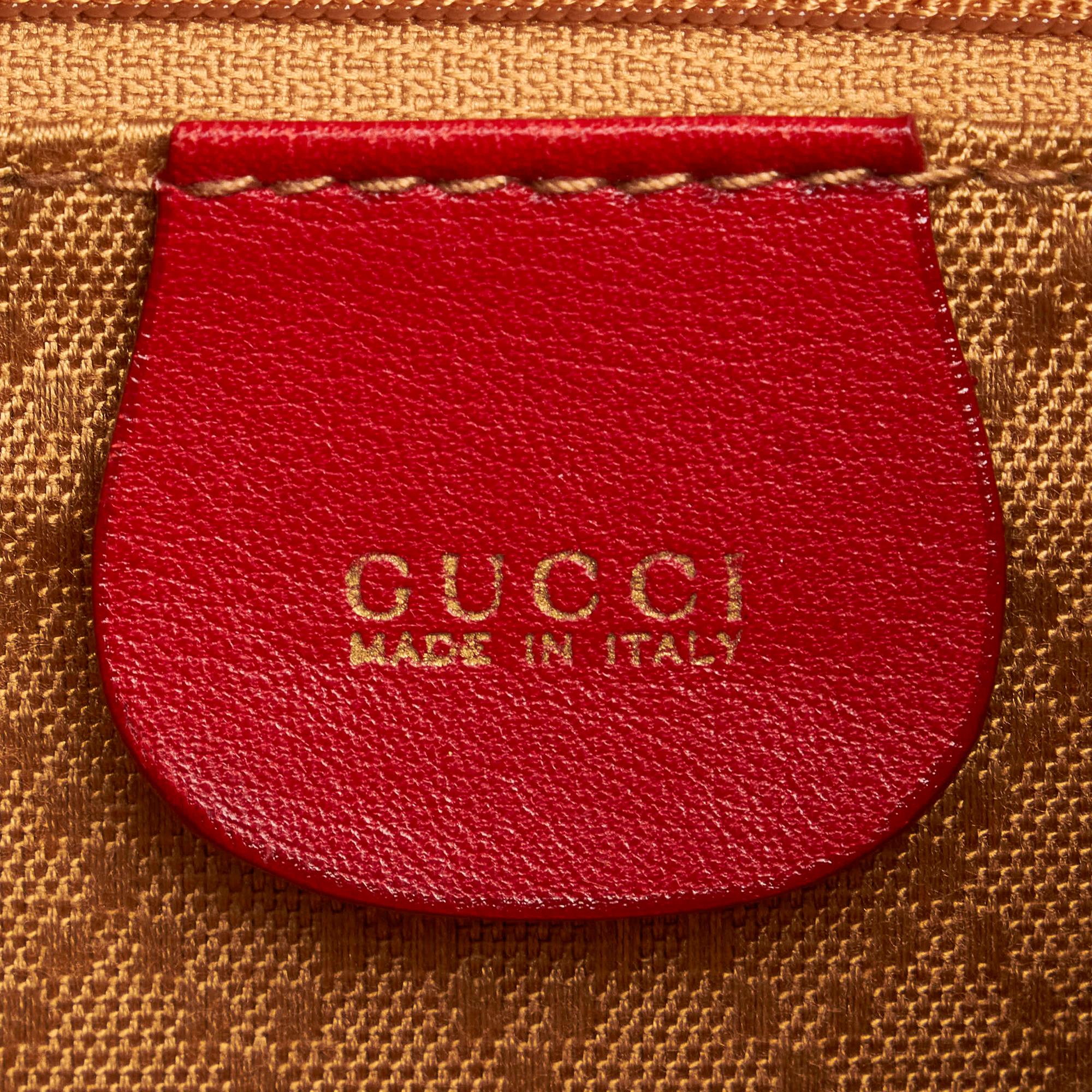Gucci Bamboo Leather Drawstring Backpack (SHG-32864)