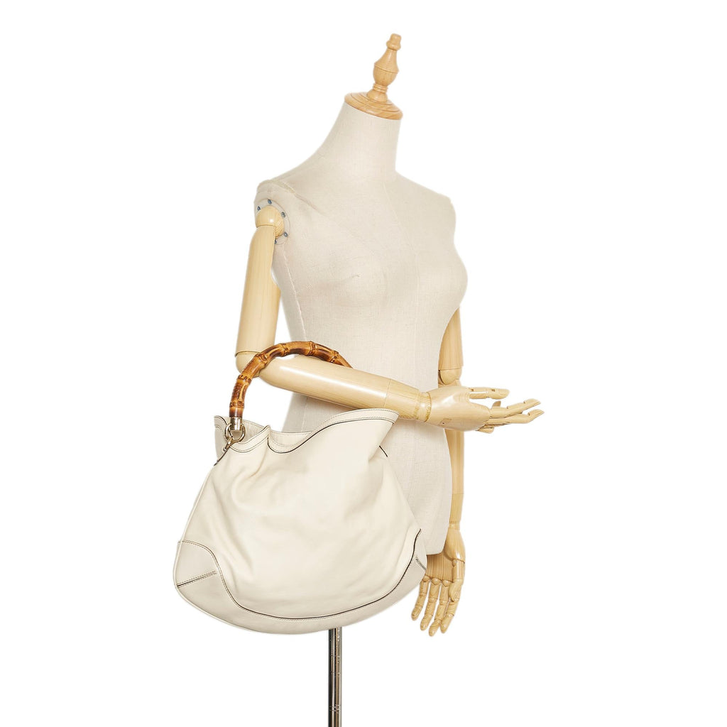 Gucci Bamboo Leather Handbag (SHG-35922)