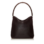 Gucci Bamboo Leather Shoulder Bag (SHG-28393)