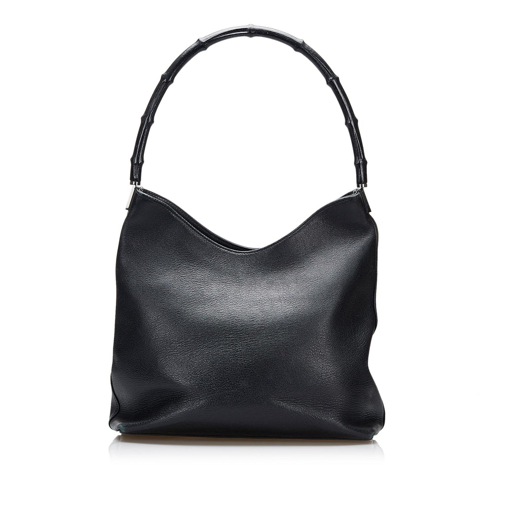 Gucci Bamboo Leather Shoulder Bag (SHG-V5HURz)