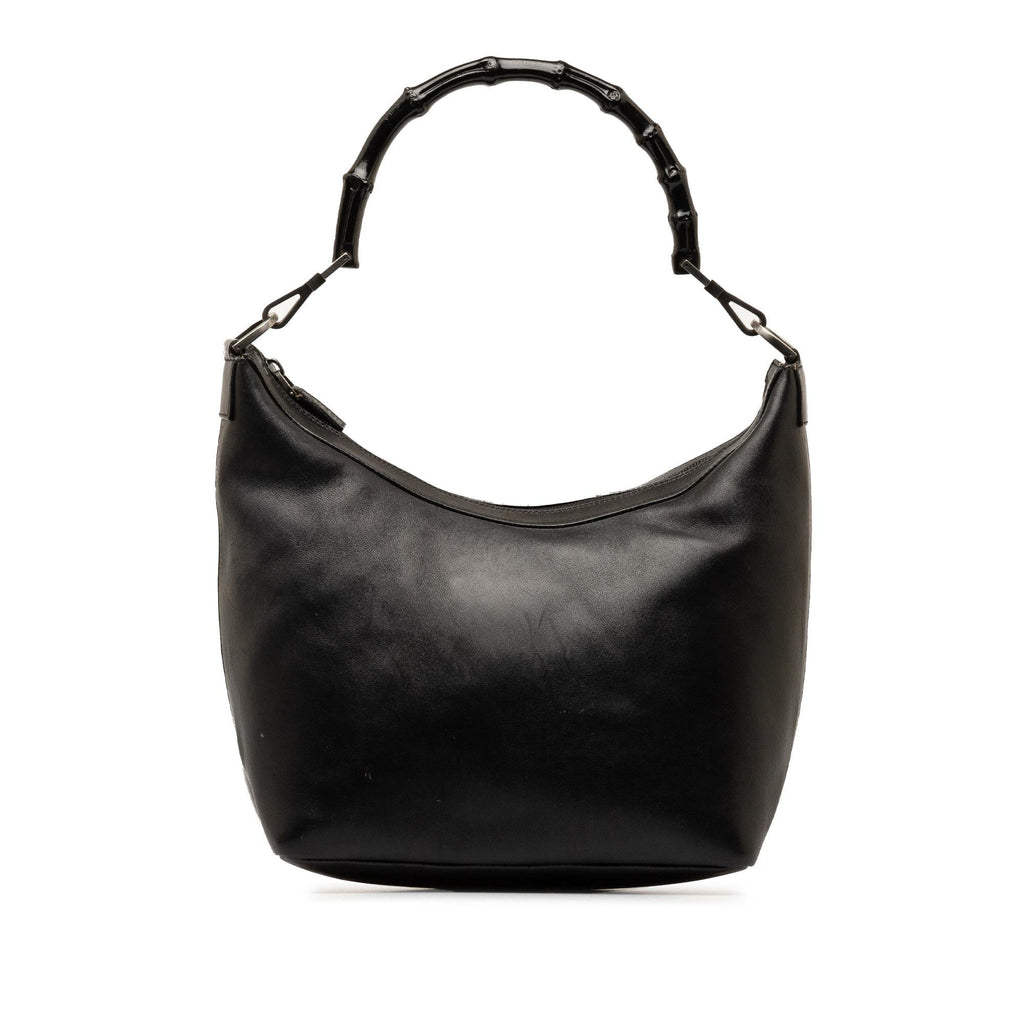 Gucci Bamboo Leather Shoulder Bag (SHG-h3pFCT)