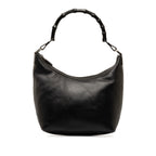 Gucci Bamboo Leather Shoulder Bag (SHG-h3pFCT)