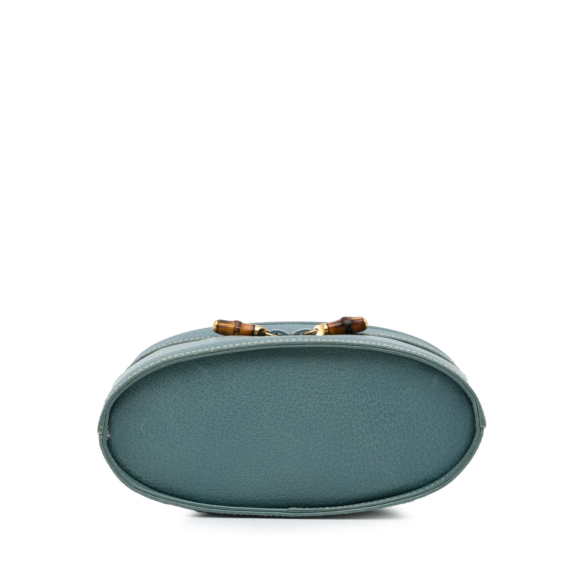 Gucci Bamboo Leather Vanity Bag (SHG-2XKgsO)