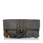 Gucci Bamboo Lucy Leather Clutch Bag (SHG-28447)