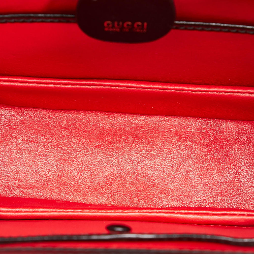 Gucci Bamboo Night Leather Satchel (SHG-27074)