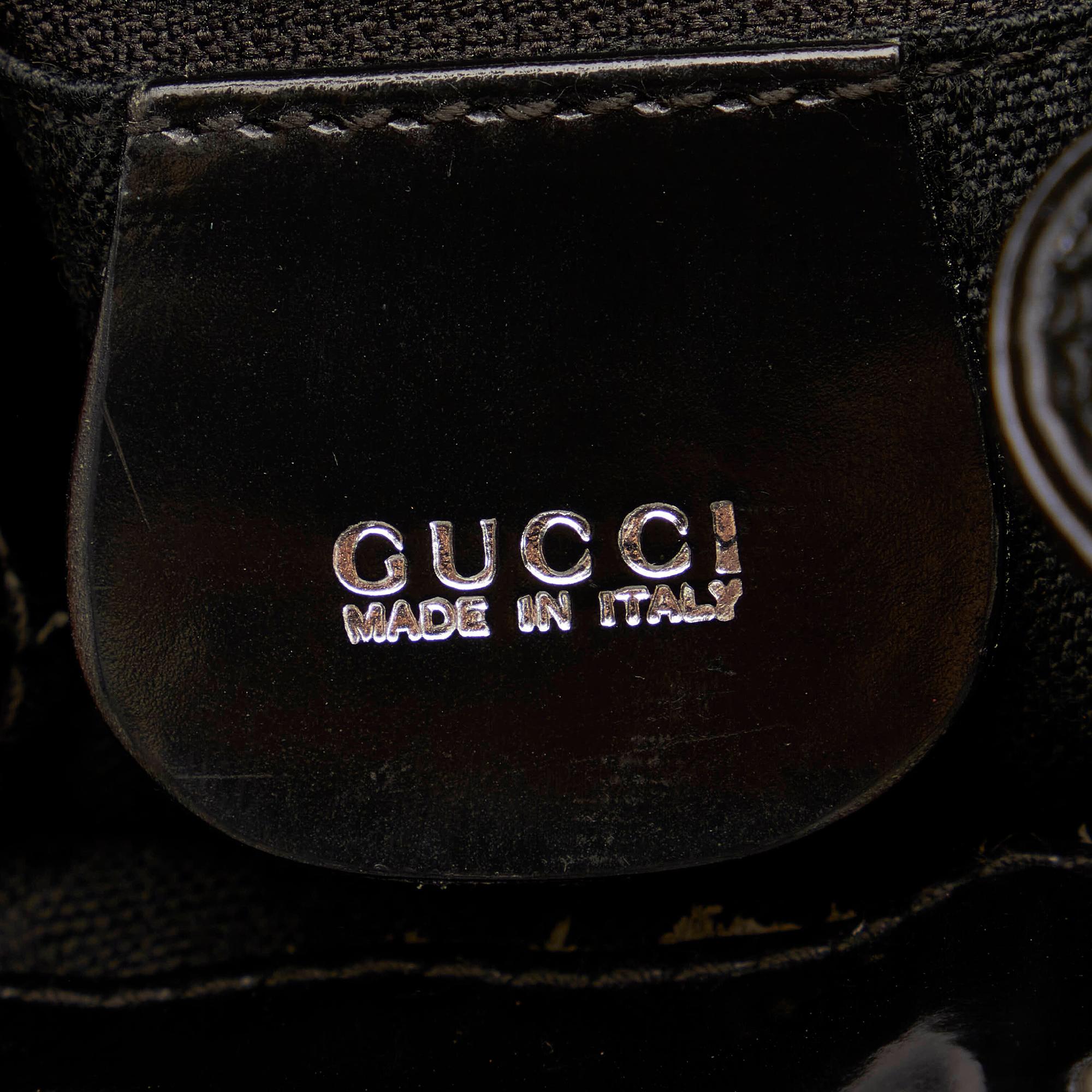 Gucci Bamboo Nylon Bucket Bag (SHG-37225)