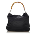 Gucci Bamboo Nylon Satchel (SHG-28477)