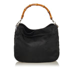 Gucci Bamboo Nylon Satchel (SHG-34978)