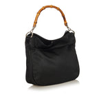 Gucci Bamboo Nylon Satchel (SHG-34978)