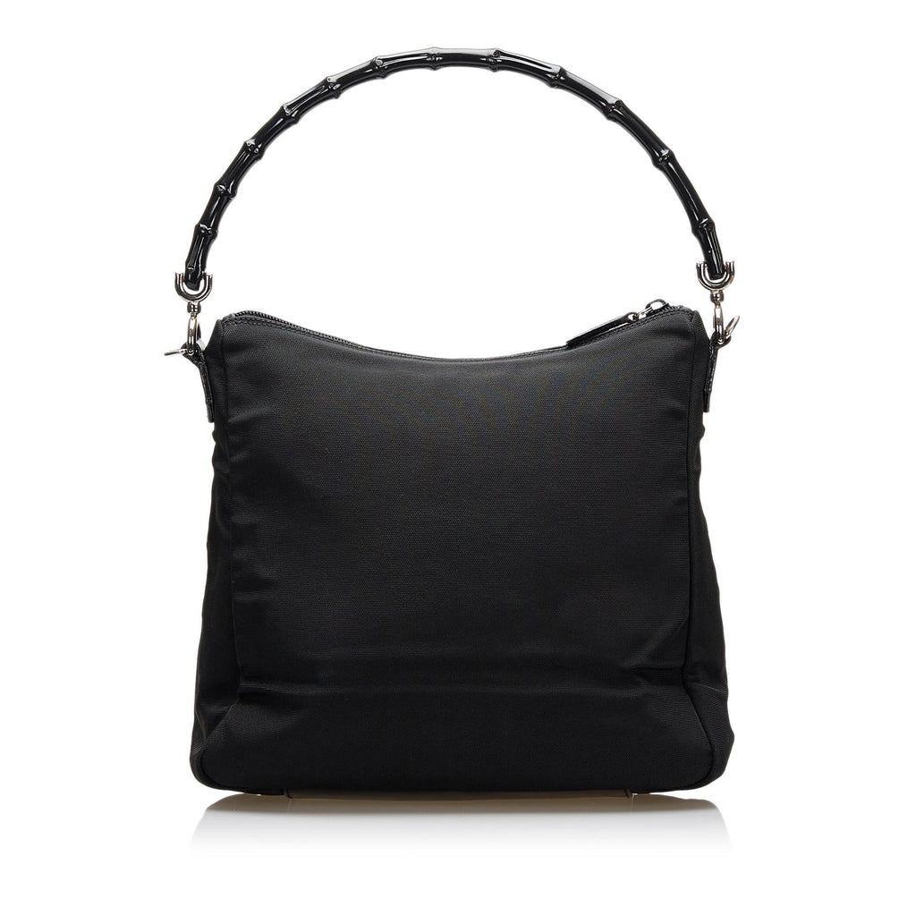 Gucci Bamboo Nylon Satchel (SHG-36702)
