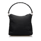 Gucci Bamboo Nylon Satchel (SHG-36702)