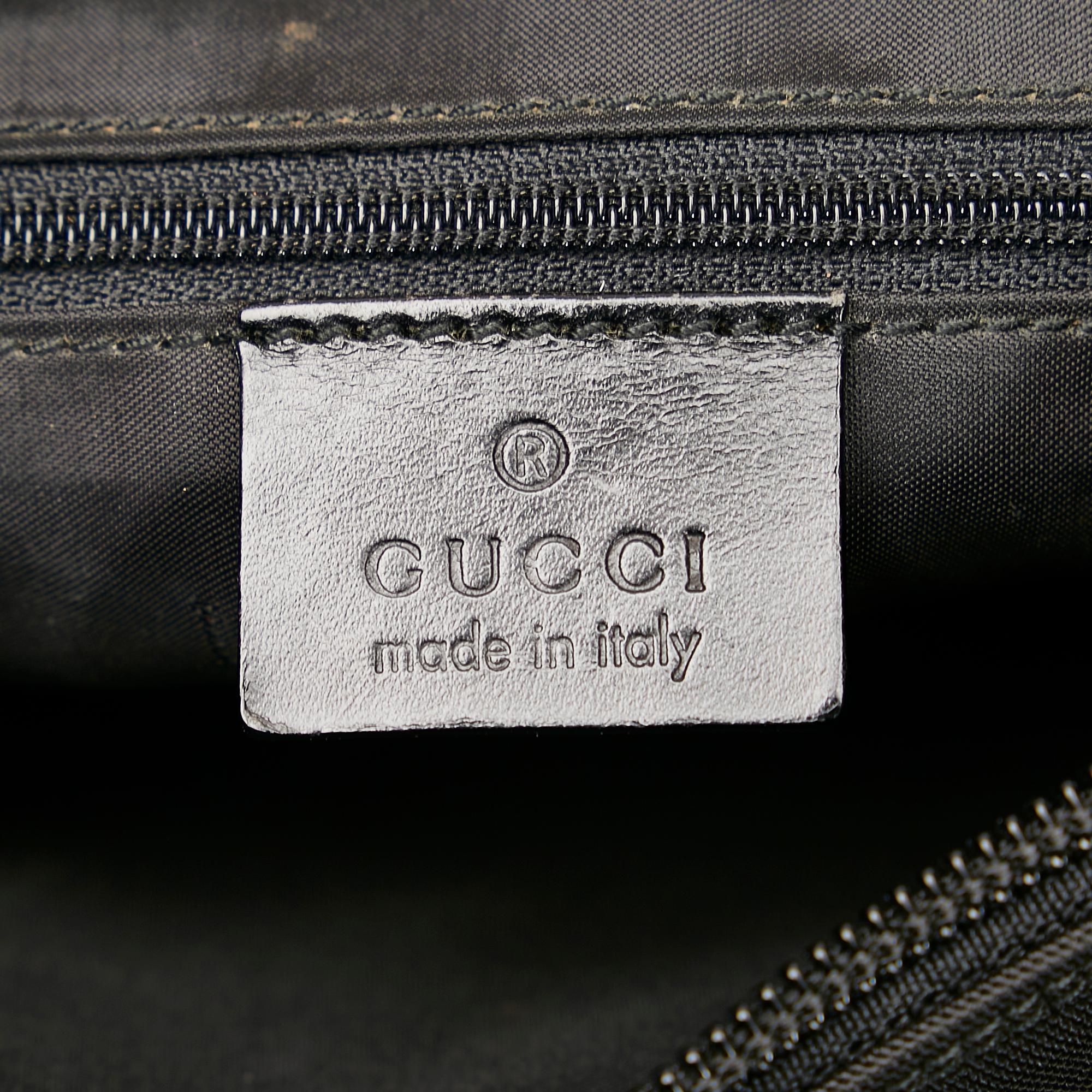 Gucci Bamboo Nylon Satchel (SHG-36702)