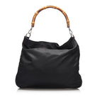 Gucci Bamboo Nylon Satchel (SHG-3w9q8z)