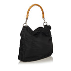 Gucci Bamboo Nylon Satchel (SHG-fSqu3W)