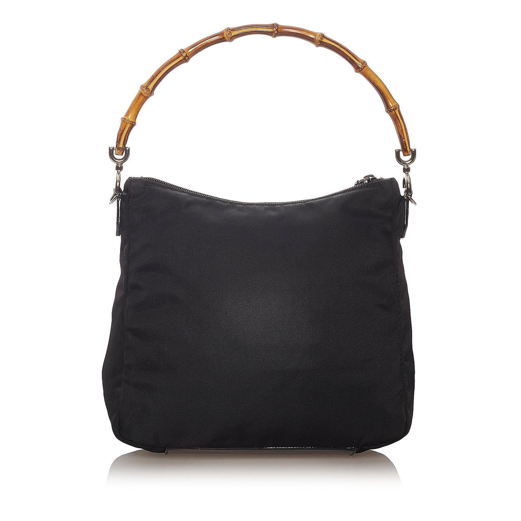 Gucci Bamboo Nylon Shoulder Bag (SHG-4hnVDO)