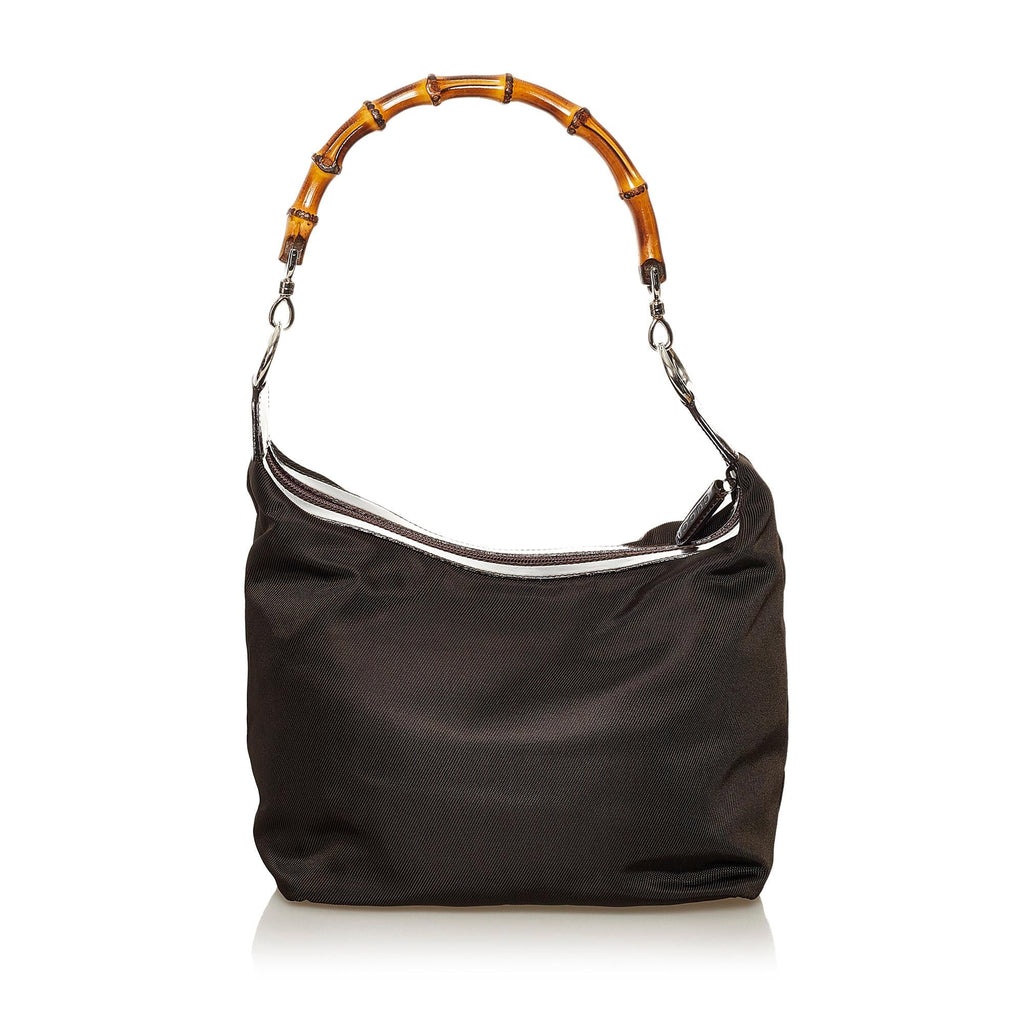Gucci Bamboo Nylon Shoulder Bag (SHG-sbzy7I)