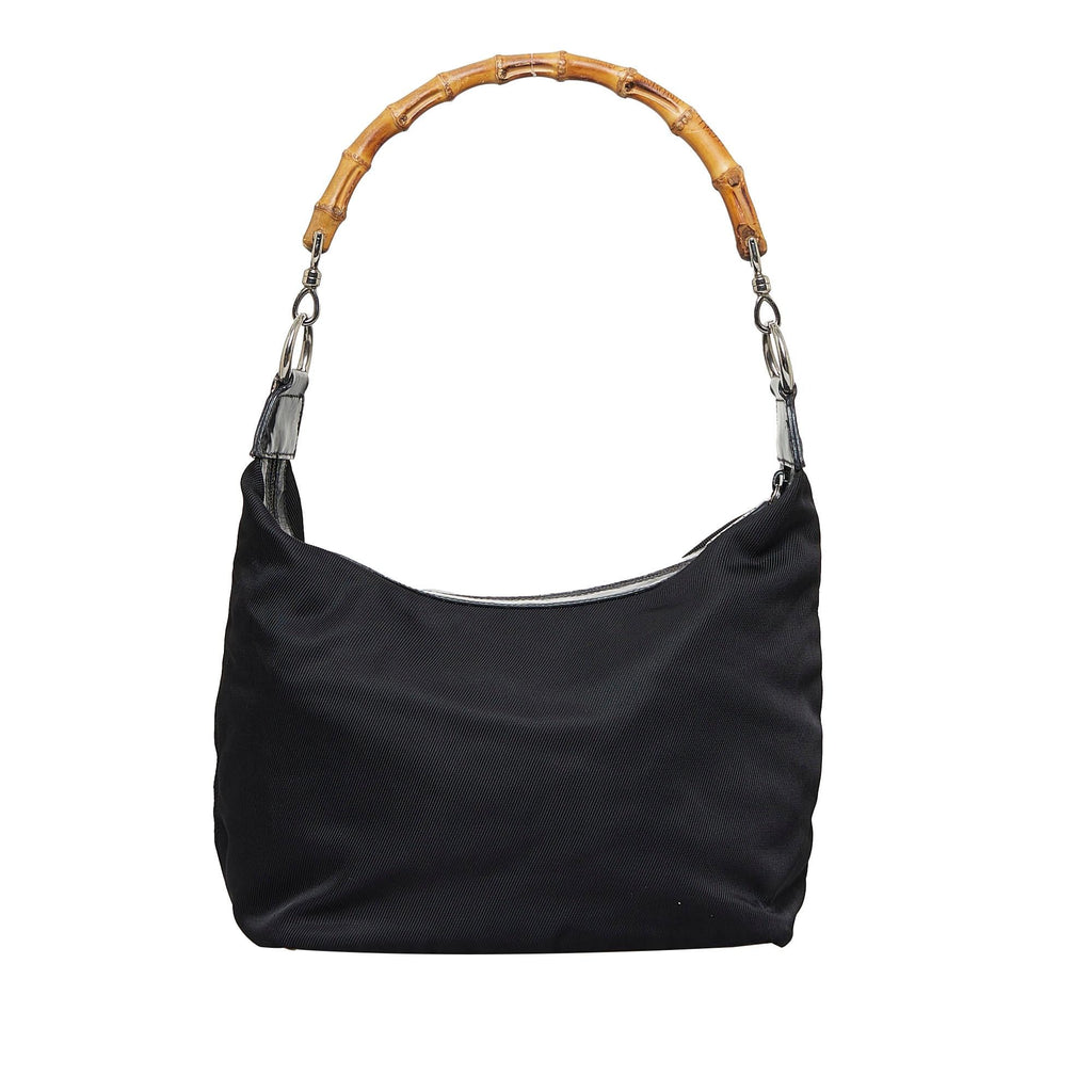 Gucci Bamboo Nylon Shoulder Bag (SHG-d4KAgE)