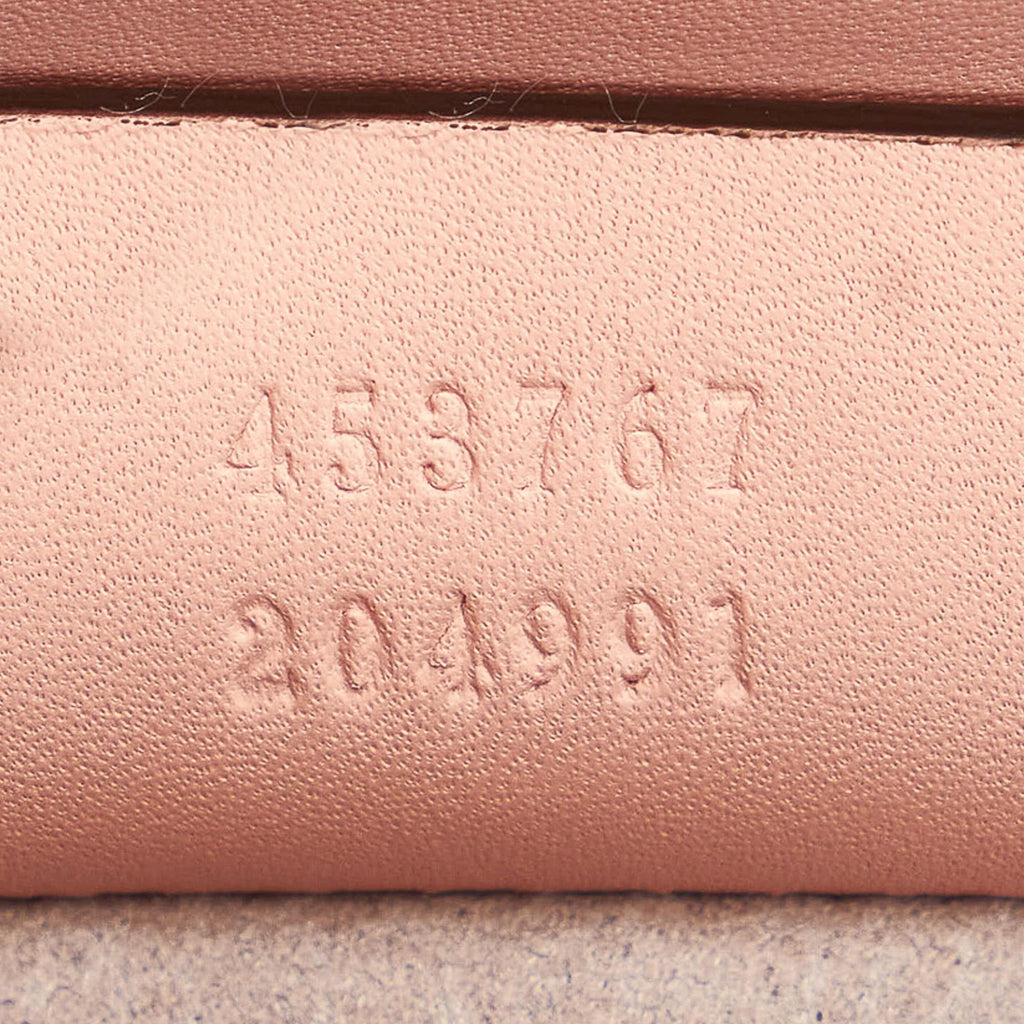 Gucci Bamboo Nymphaea Leather Satchel (SHG-32096)