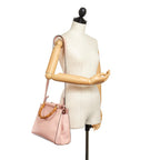Gucci Bamboo Nymphaea Leather Satchel (SHG-32096)