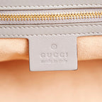 Gucci Bamboo Nymphaea Leather Satchel (SHG-35575)