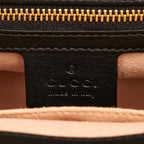 Gucci Bamboo Nymphaea Leather Satchel (SHG-37325)