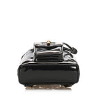 Gucci Bamboo Patent Leather Drawstring Backpack (SHG-32189)