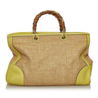 Gucci Bamboo Raffia Satchel (SHG-29078)