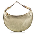 Gucci Bamboo Ring Leather Hobo Bag (SHG-28474)