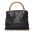 Gucci Bamboo Shopper Leather Handbag (SHG-27274)