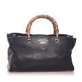 Gucci Bamboo Shopper Leather Handbag (SHG-29041)