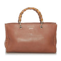 Gucci Bamboo Shopper Leather Handbag (SHG-29994)